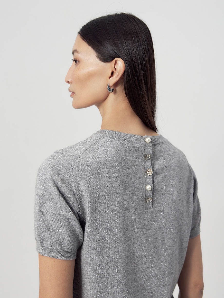 Джемпер из вискозы с люрексом 