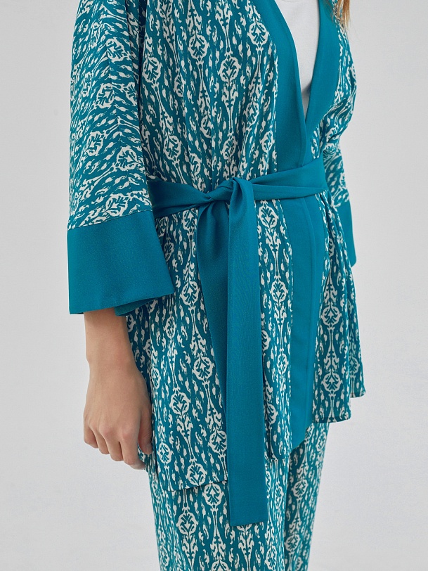 Кимоно с принтом икат