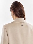 Двубортное пальто из ворсовой ткани POMPA арт.3015530p00005