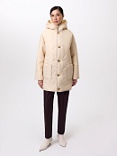 Двусторонняя зимняя экошуба со съёмным капюшоном POMPA арт.1014490p60803