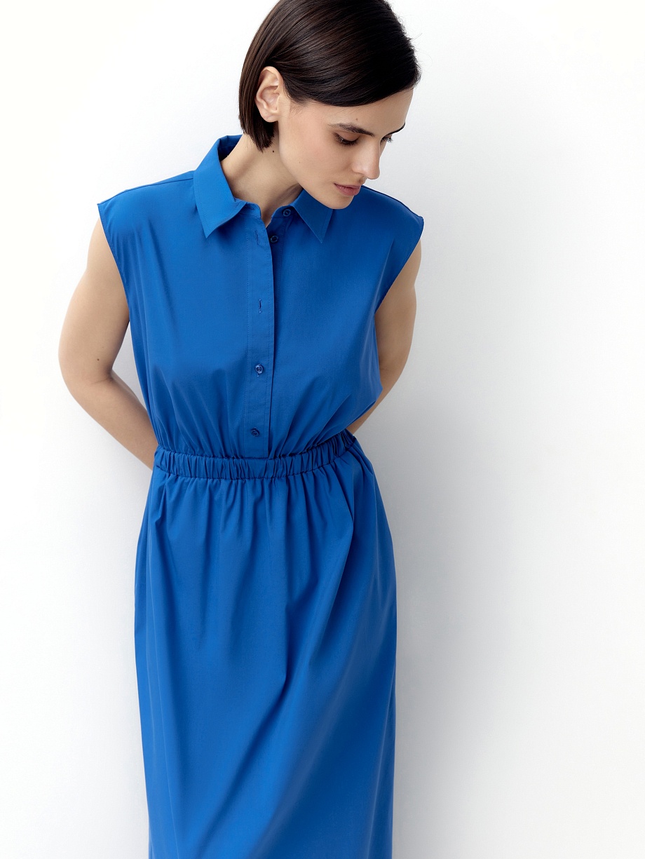 Платье макси из хлопка