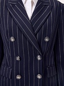 Жакет из костюмной ткани с полосками люрекса POMPA арт.3101370se0190