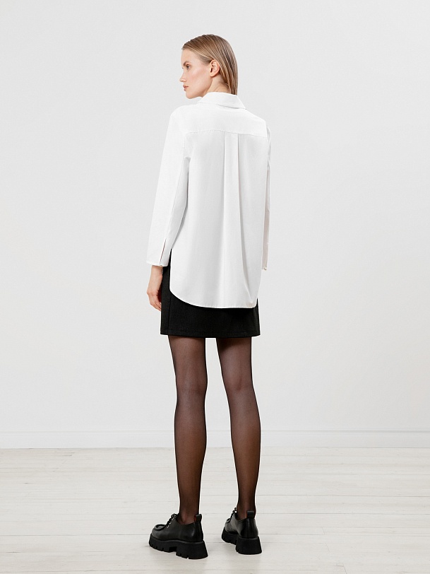 Удлинённая блуза из хлопка