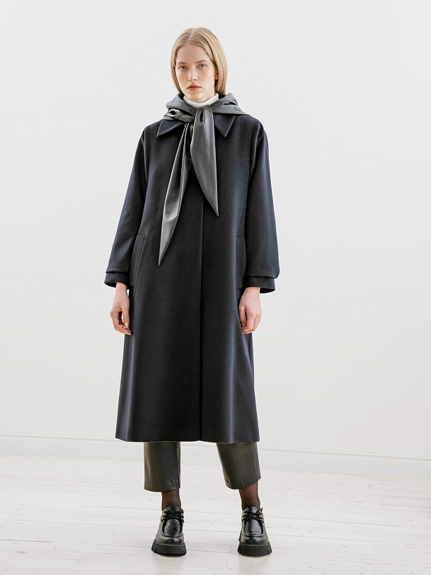 Пальто демисезонное из шерсти и кашемира с мембраной