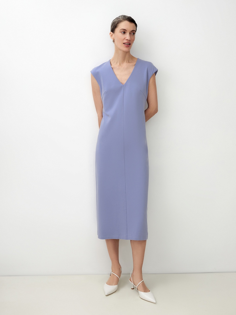 Трикотажное платье миди из хлопка