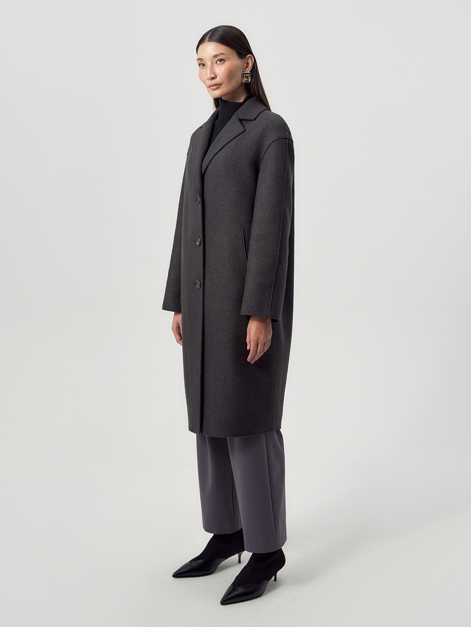 Шерстяное пальто с мембраной