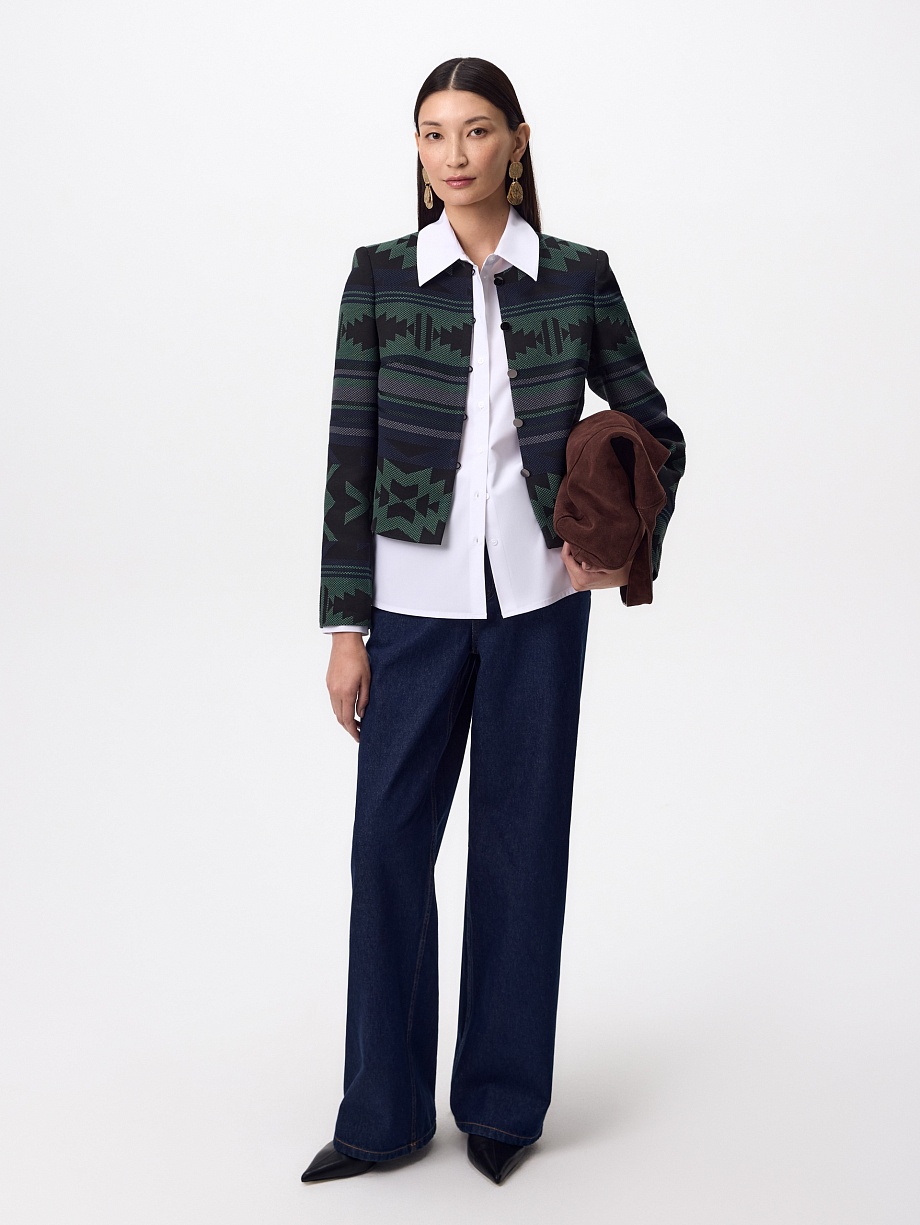 Жакет из жаккарда