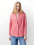 Прямой жакет из фактурного хлопка POMPA арт.4100790sr1123