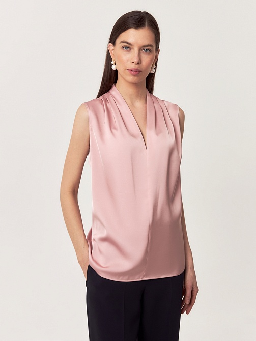 Блуза из атласной ткани