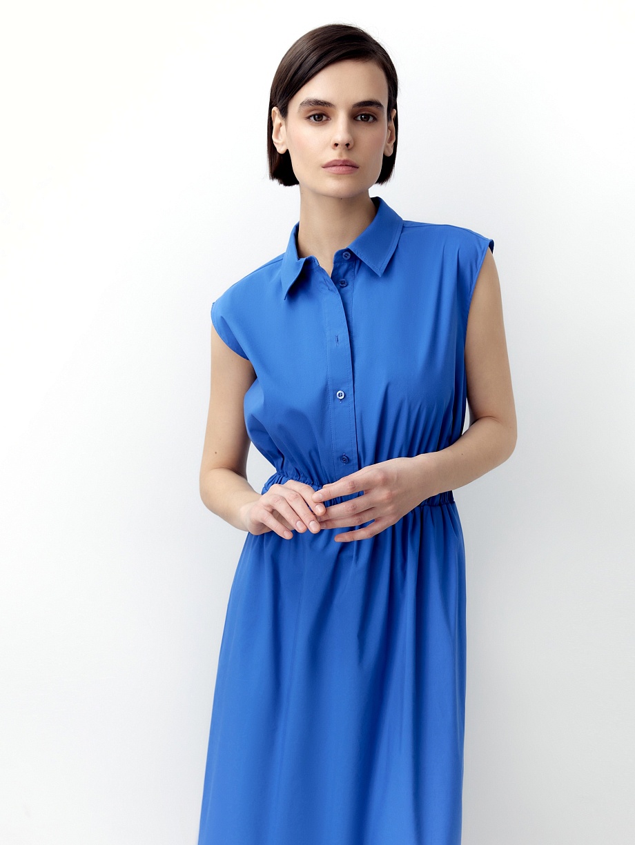 Платье макси из хлопка