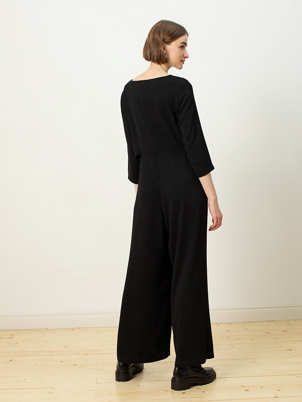 Комбинезон женский черный брючный