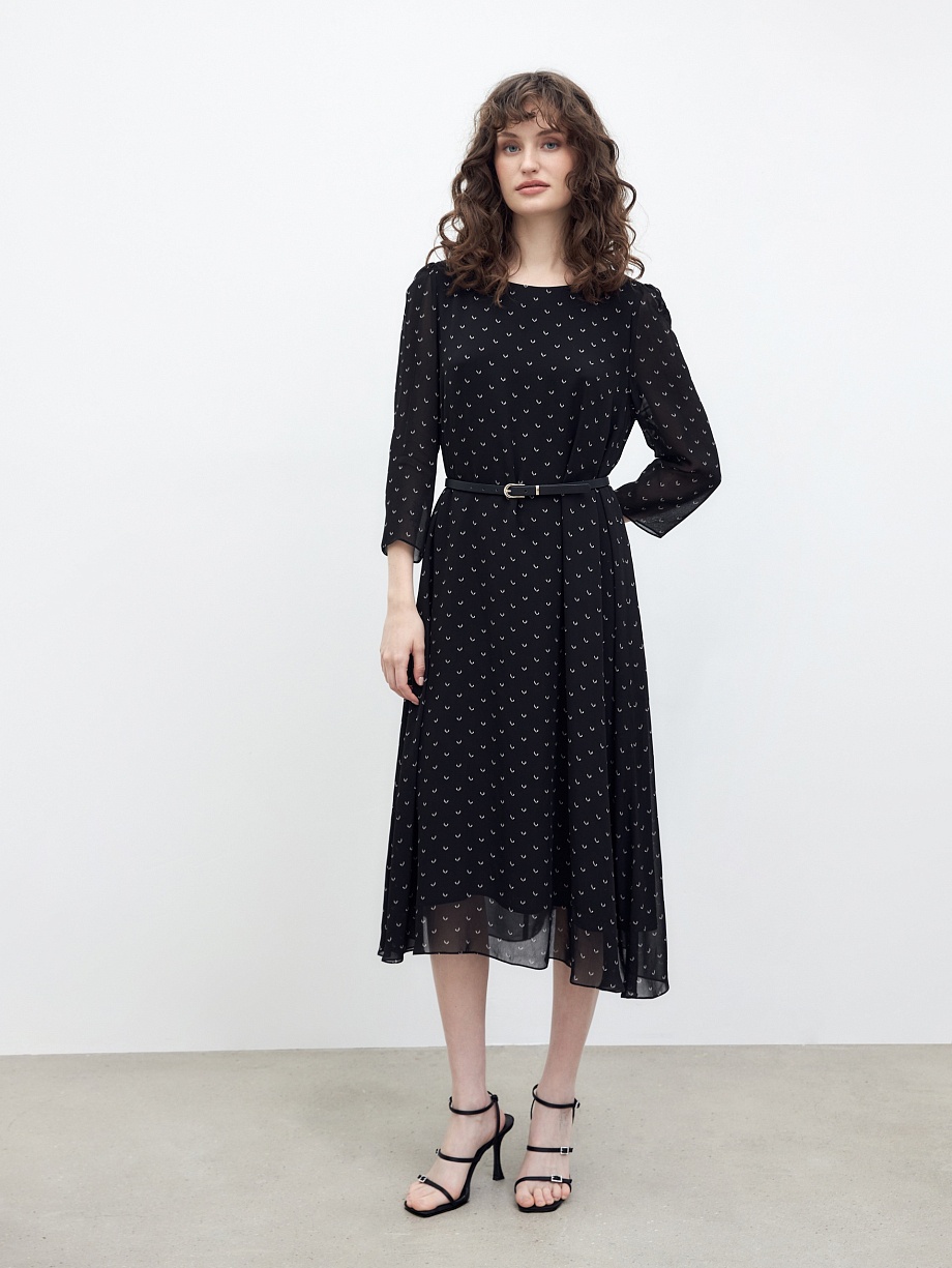 Платье из вискозного шифона