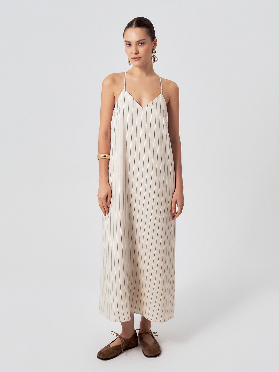 Платье-комбинация из натуральной ткани