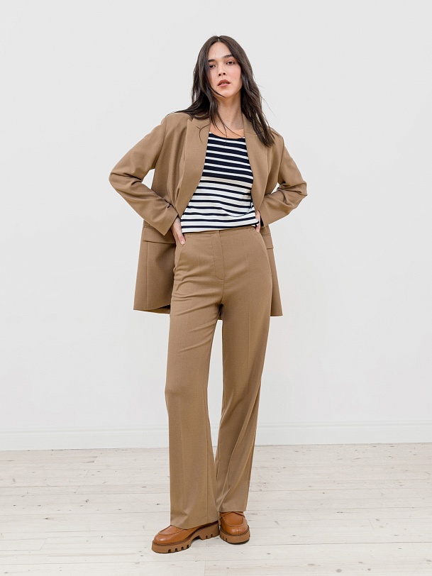 Брюки прямые классические со стрелками