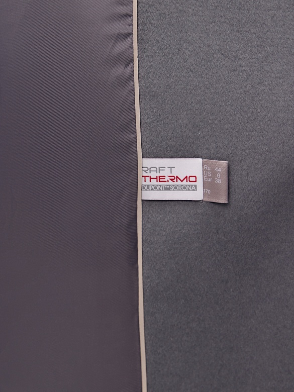 Пальто из шерсти с мембраной, утеплённой спинкой и съёмным капюшоном POMPA арт.1015642p90092