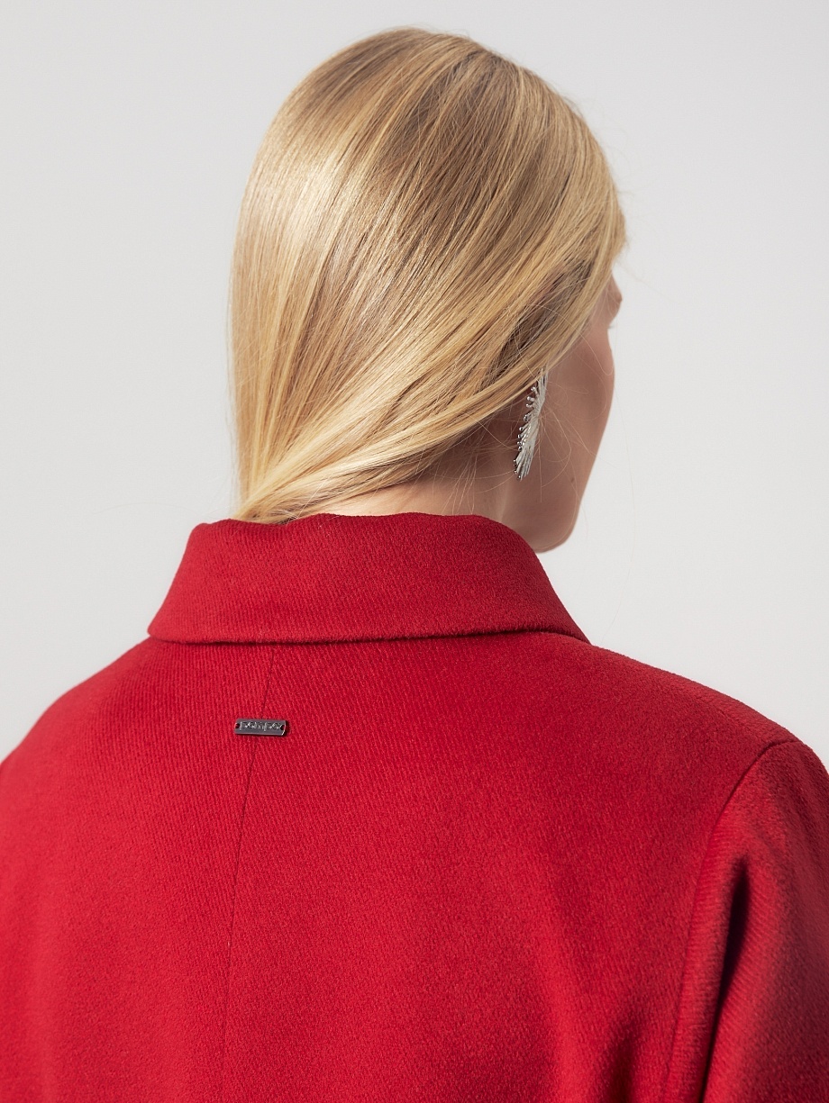 Демисезонное пальто из шерсти с мембраной