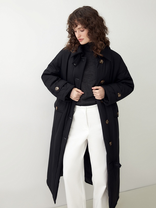 Пальто зимнее утепленное с мембраной