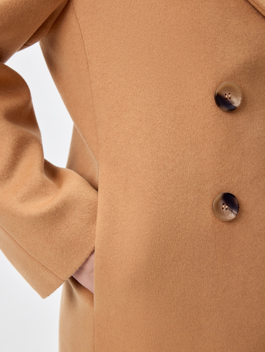 Классическое полупальто из премиальной шерсти с мембраной