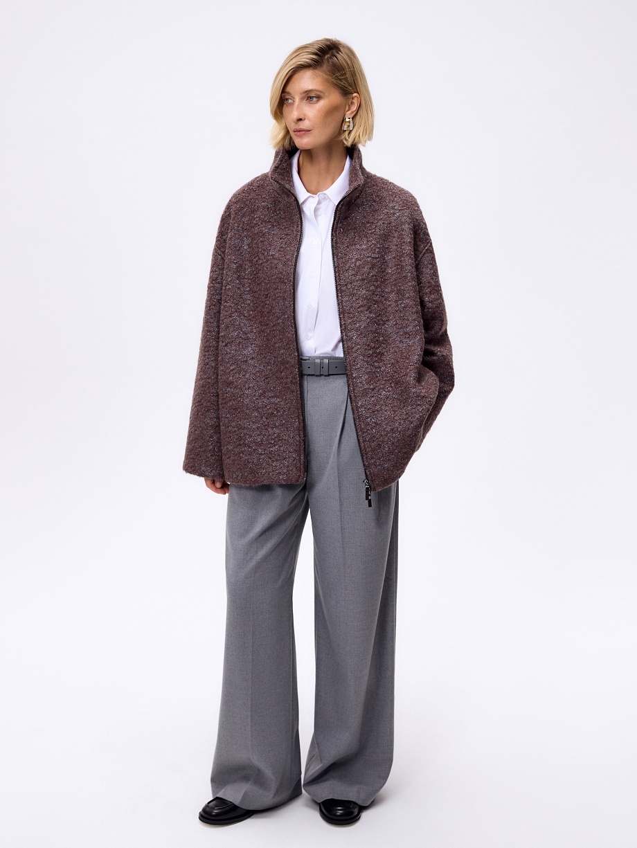 Куртка из шерсти с мембраной и утеплённой спинкой