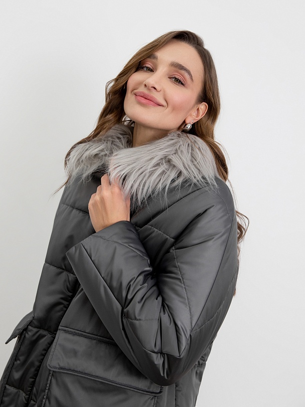 Пальто зимнее утепленное с мембраной