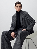 Жакет из мягкого трикотажа в принте "гусиная лапка" POMPA арт.1391120ge0398