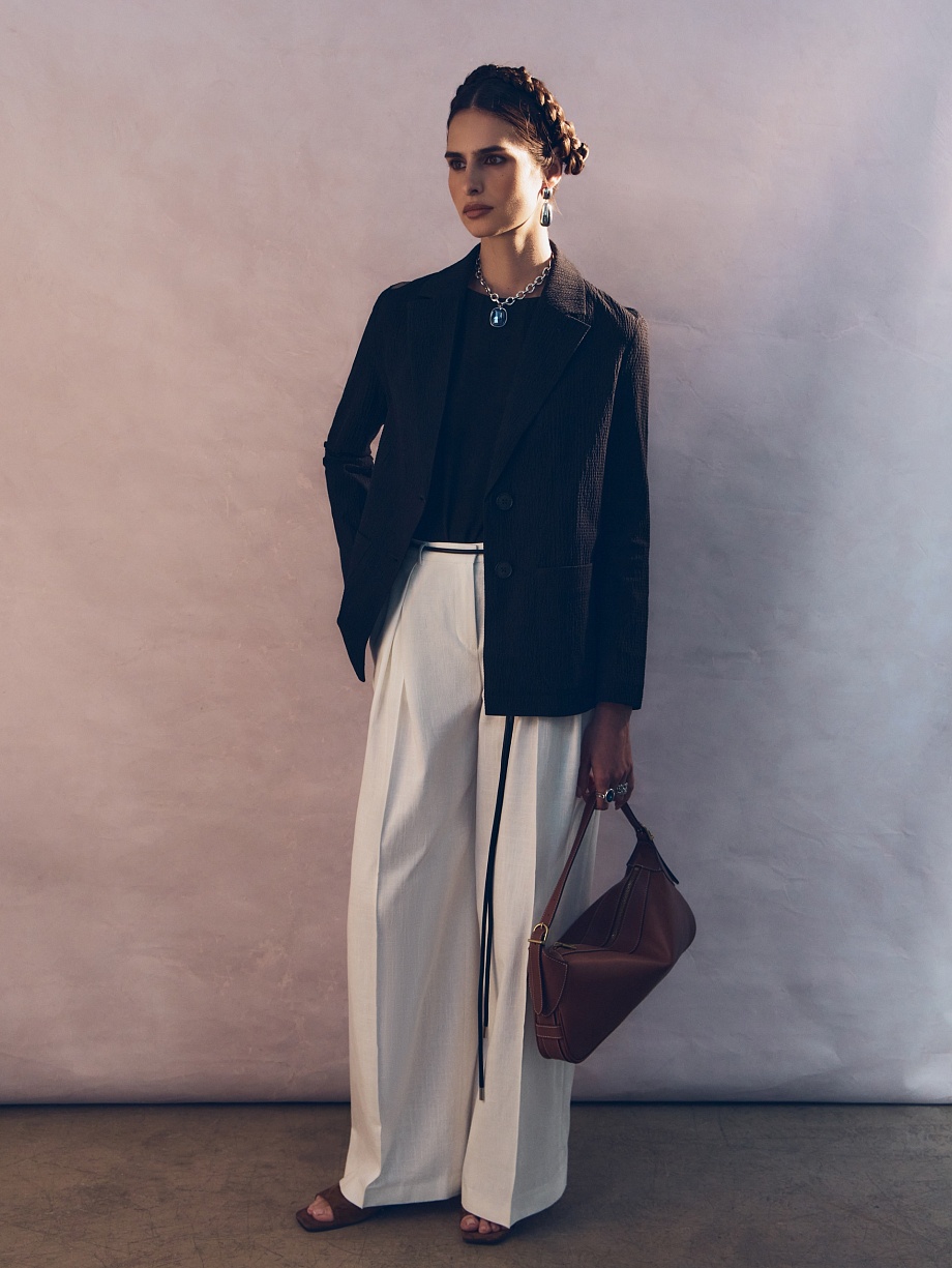 Брюки-палаццо из хлопка