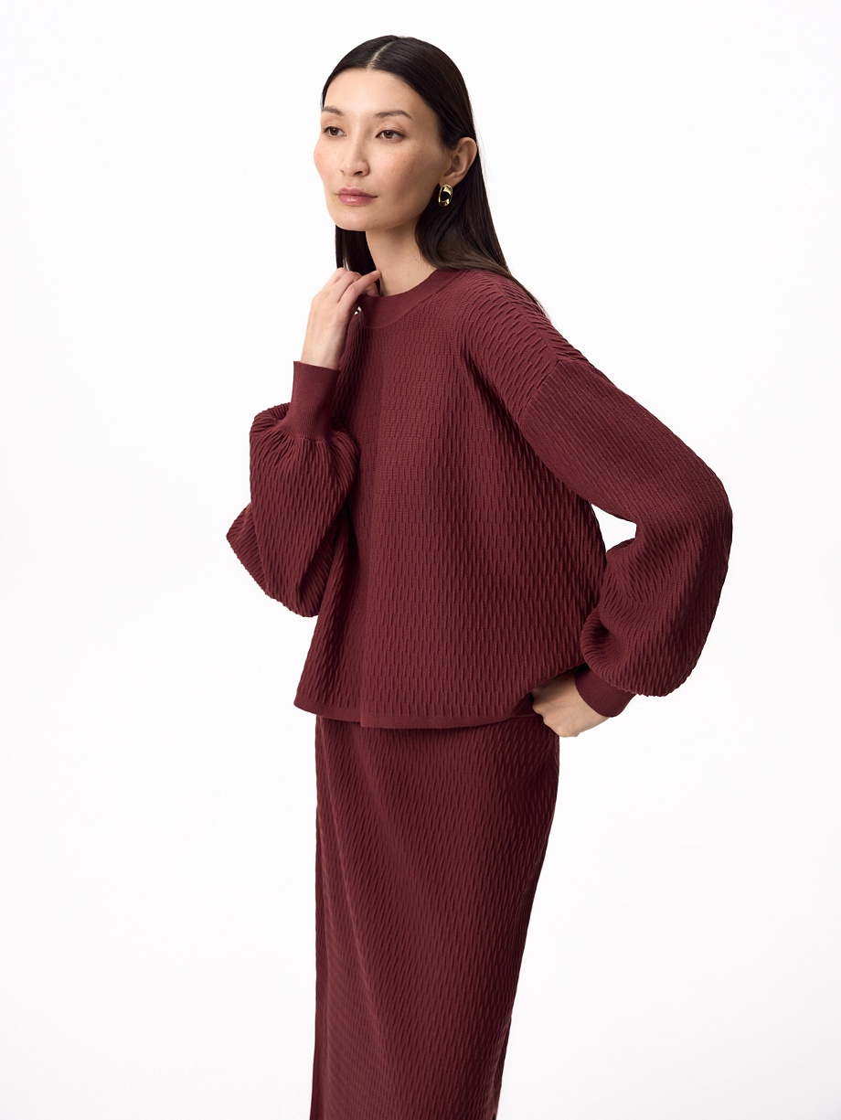 Джемпер из фактурной вискозы