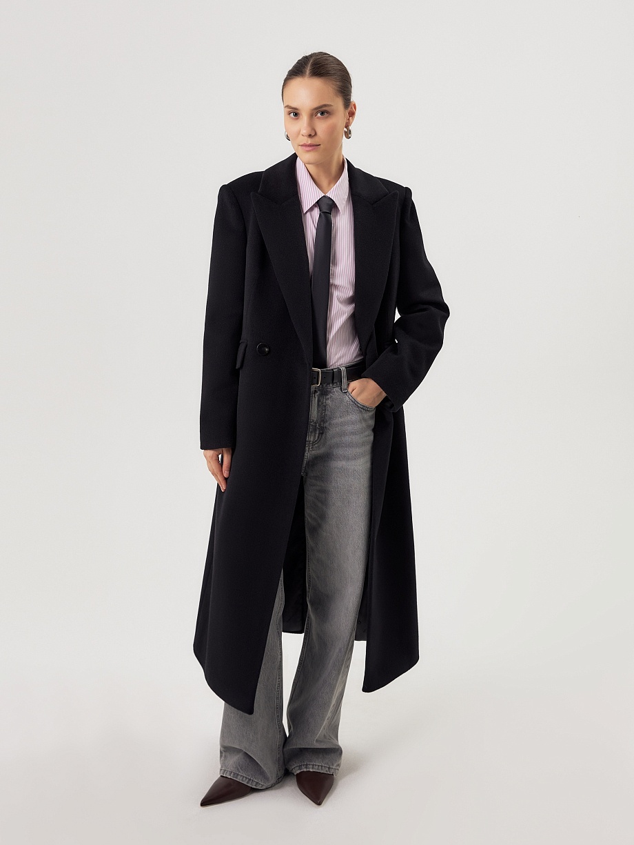 Пальто с мембраной из премиальной шерсти