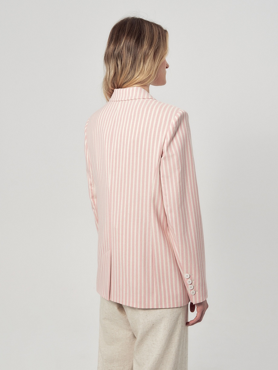 Летний жакет из костюмной ткани с вискозой и льном