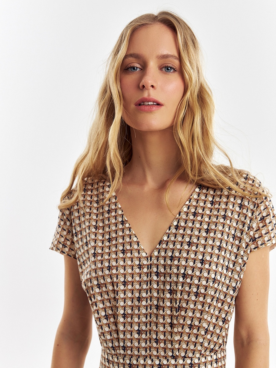 Платье миди из 100% хлопка