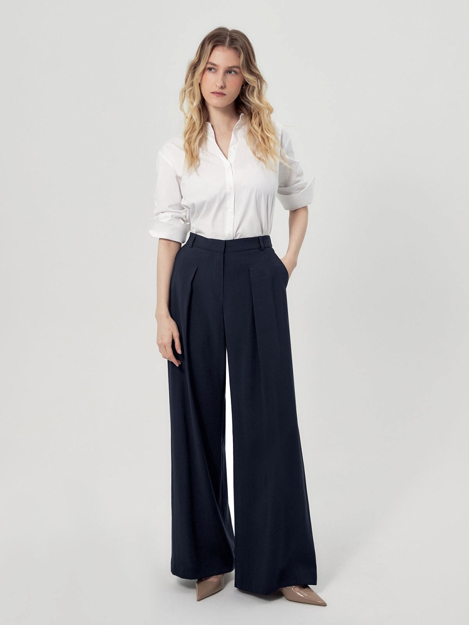 Брюки-палаццо из вискозы