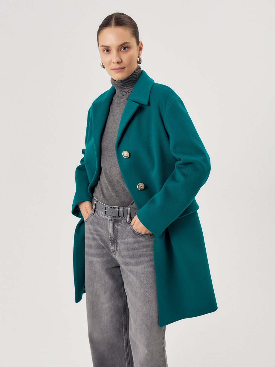 Шерстяное пальто с мембраной