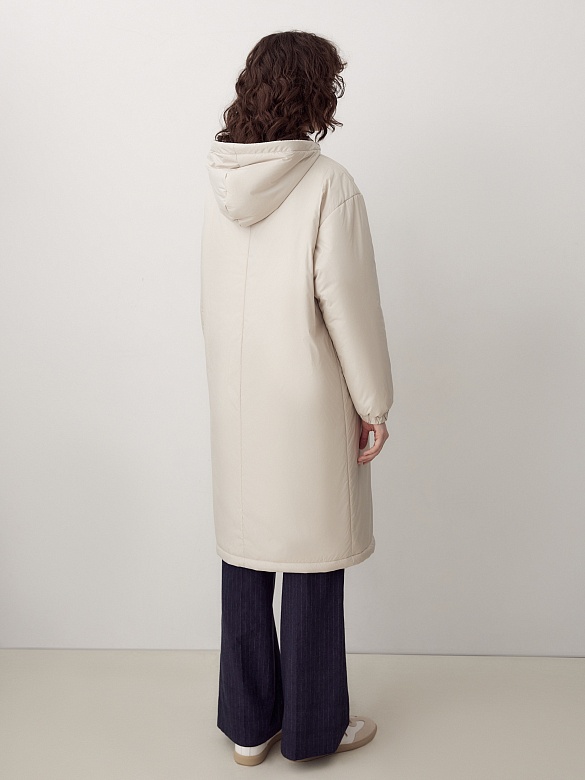 Пальто из плащевой ткани с капюшоном POMPA арт.3015500i10009