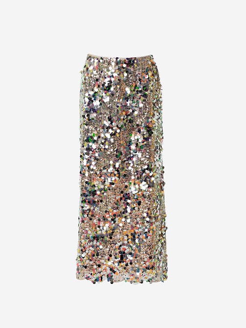 Юбка миди с пайетками