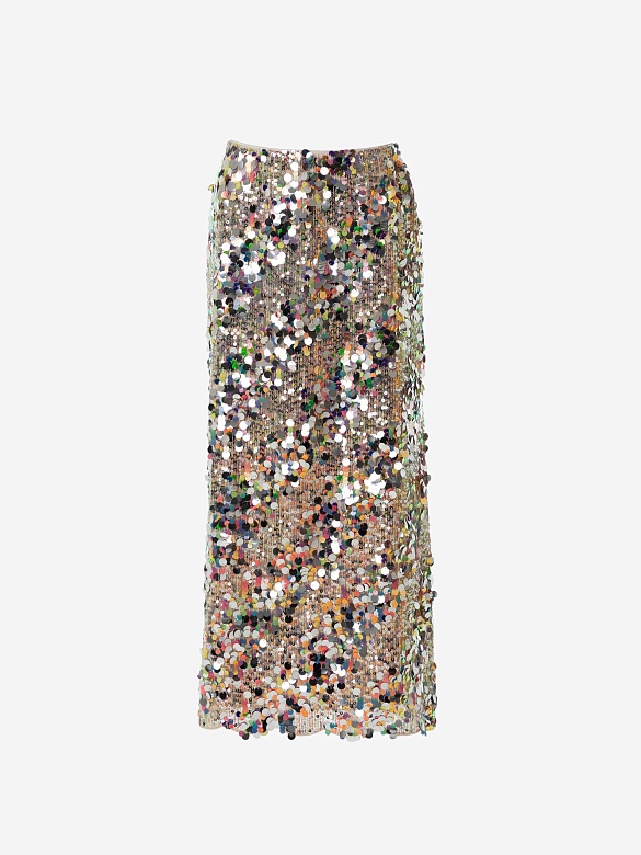 Юбка миди с пайетками POMPA арт.2183160jr3190