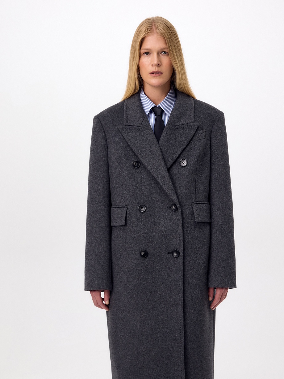 Пальто из премиальной шерсти с мембраной и съёмной подстёжкой