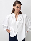 Хлопковая блуза с объёмными рукавами POMPA арт.1148771sh0501