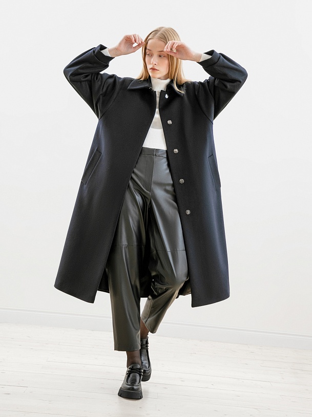 Пальто демисезонное из шерсти и кашемира с мембраной