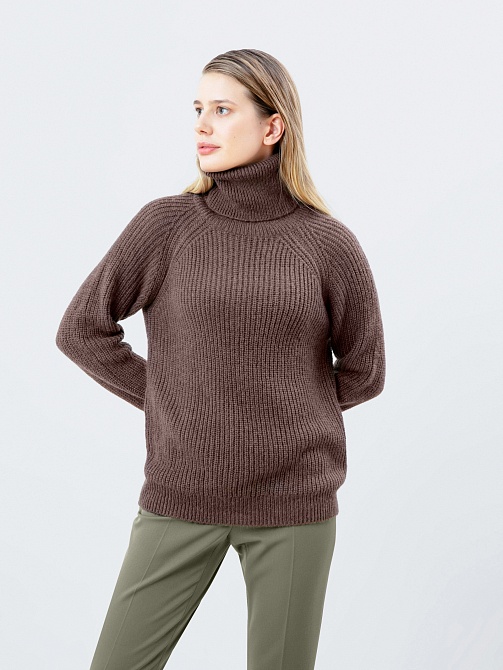 Удлиненный свитер оверсайз POMPA