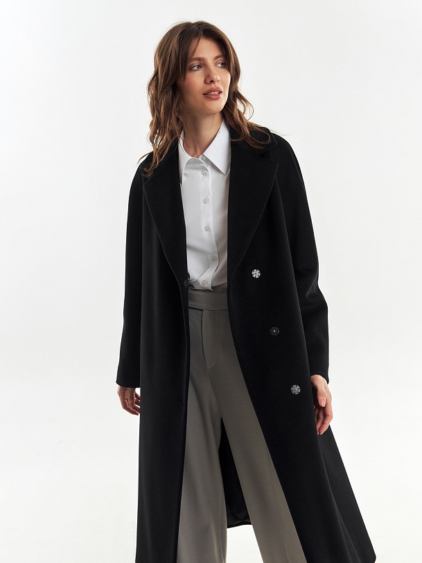 Шерстяное пальто с мембраной