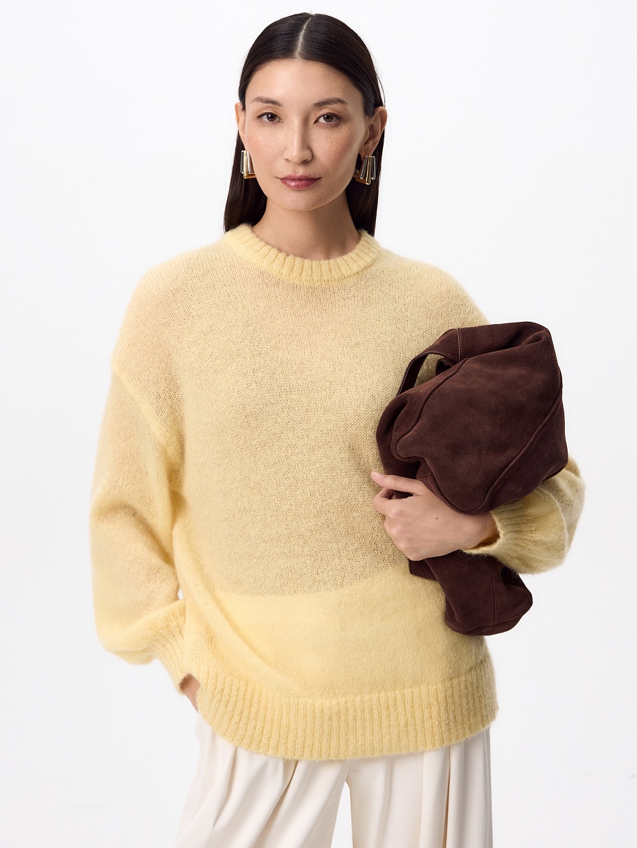 Джемпер из мягкого мохера и шерсти