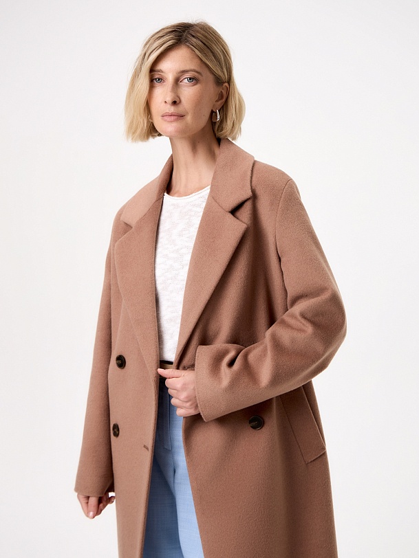 Пальто из шерсти с мембраной