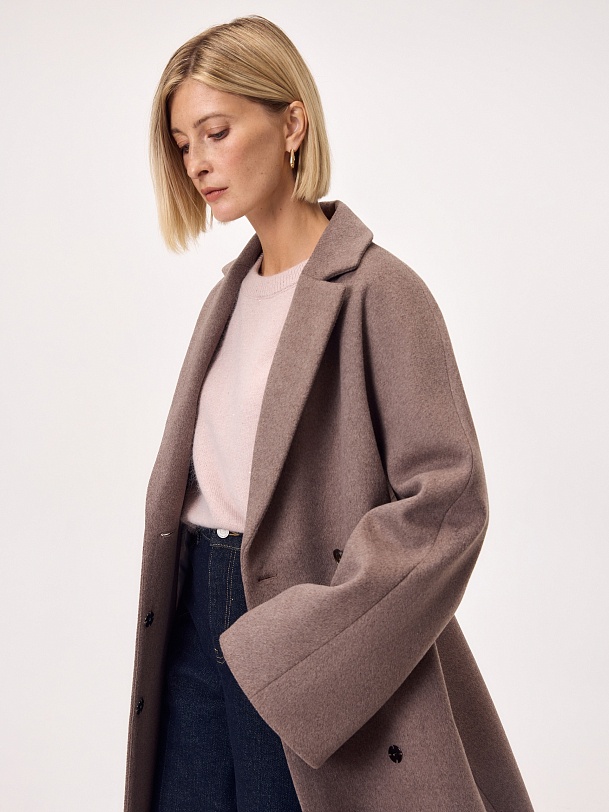 Пальто из шерсти с мембраной