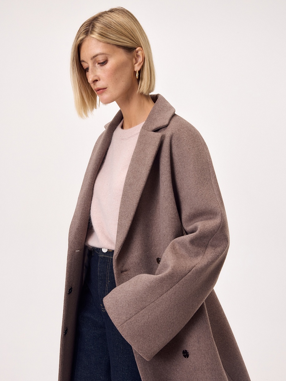 Пальто из шерсти с мембраной