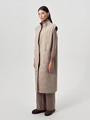 Пальто из премиальной шерсти со стёганым жилетом POMPA арт.1016220p91187