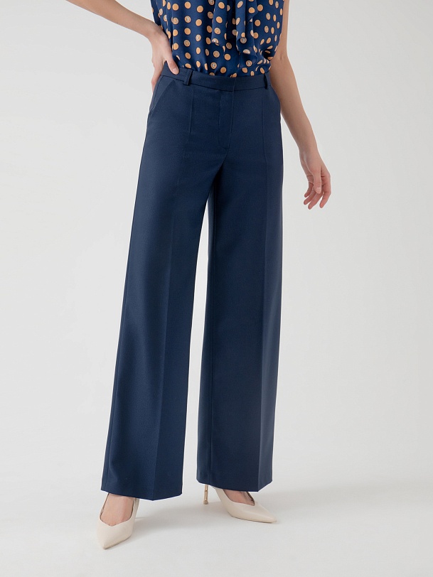 Прямые брюки на низкой посадке