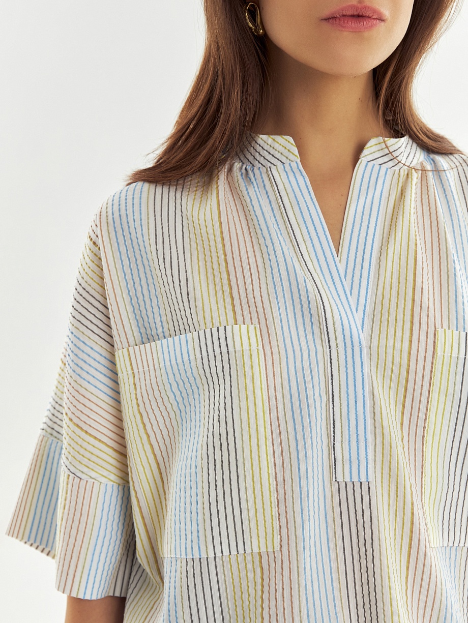 Летняя блуза с рукавом кимоно