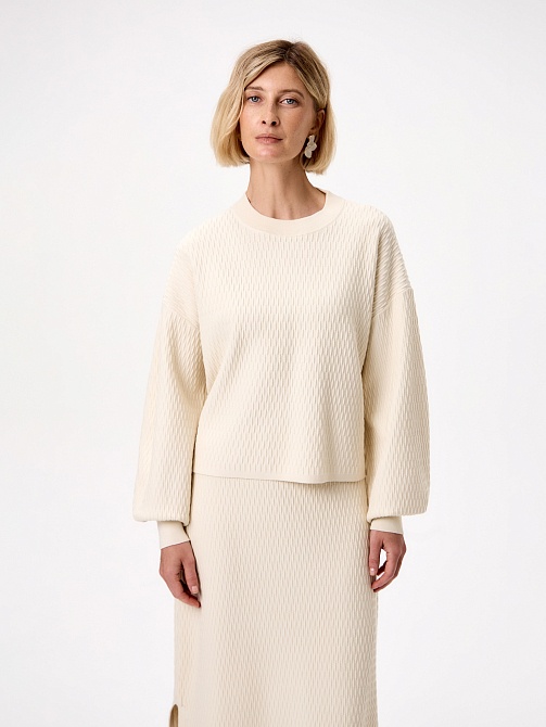 Джемпер из фактурной вискозы