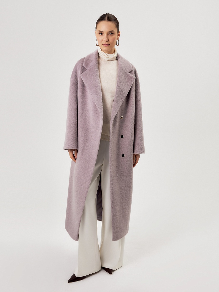 Пальто с мембраной из премиальной шерсти и шерсти Альпака
