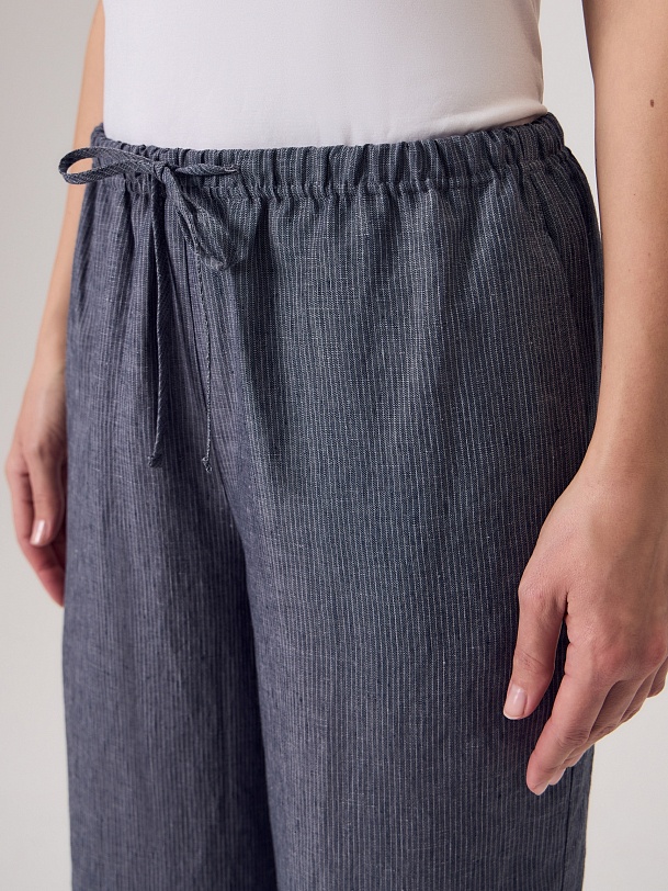 Брюки из премиального 100% льна